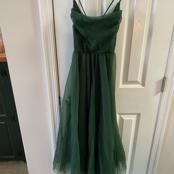 Hello Molly Dark Green Midi Dress - Picture 3 of 6